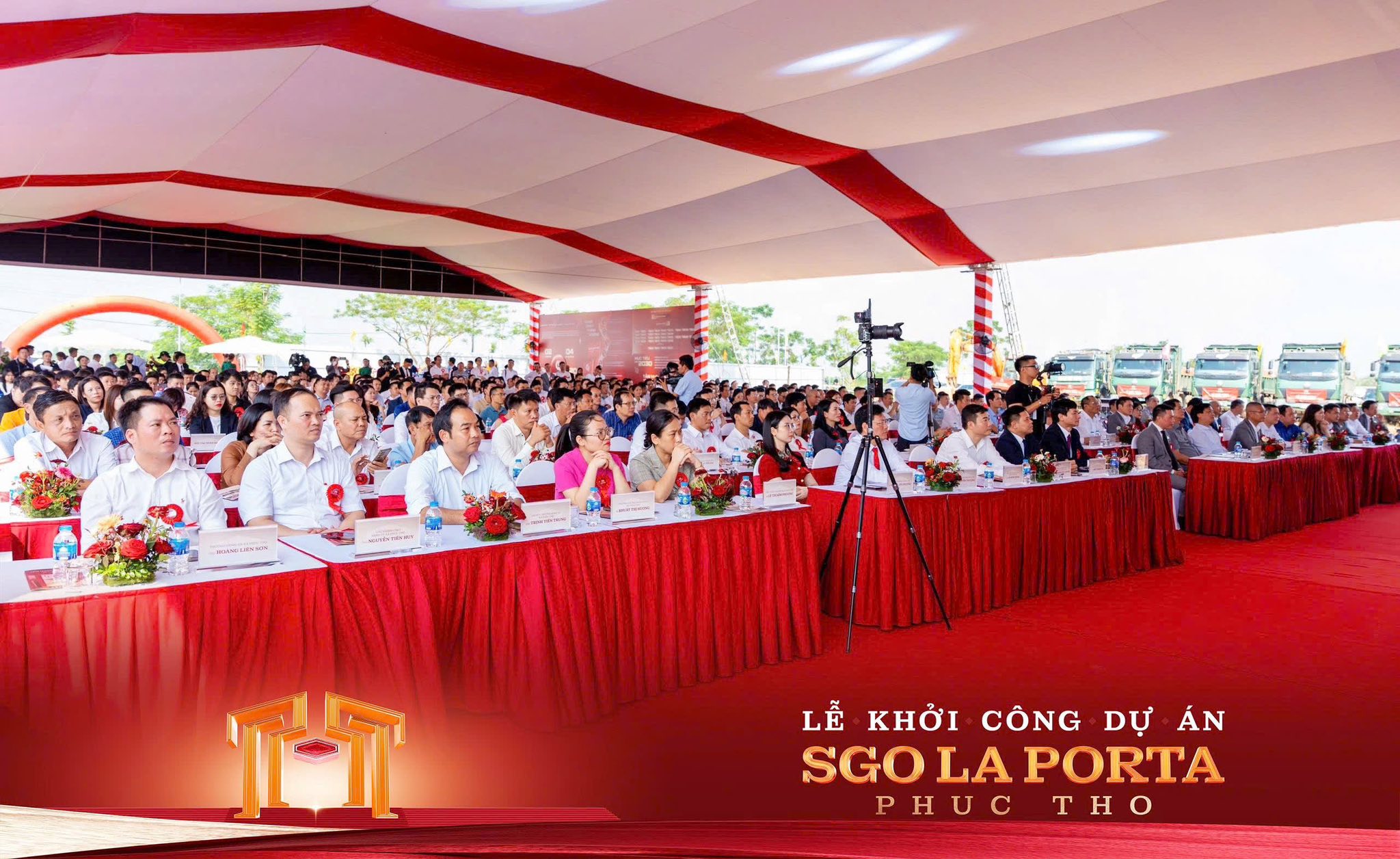 Các đại biểu tham dự Lễ khởi công dự án SGO La Porta Phúc Thọ