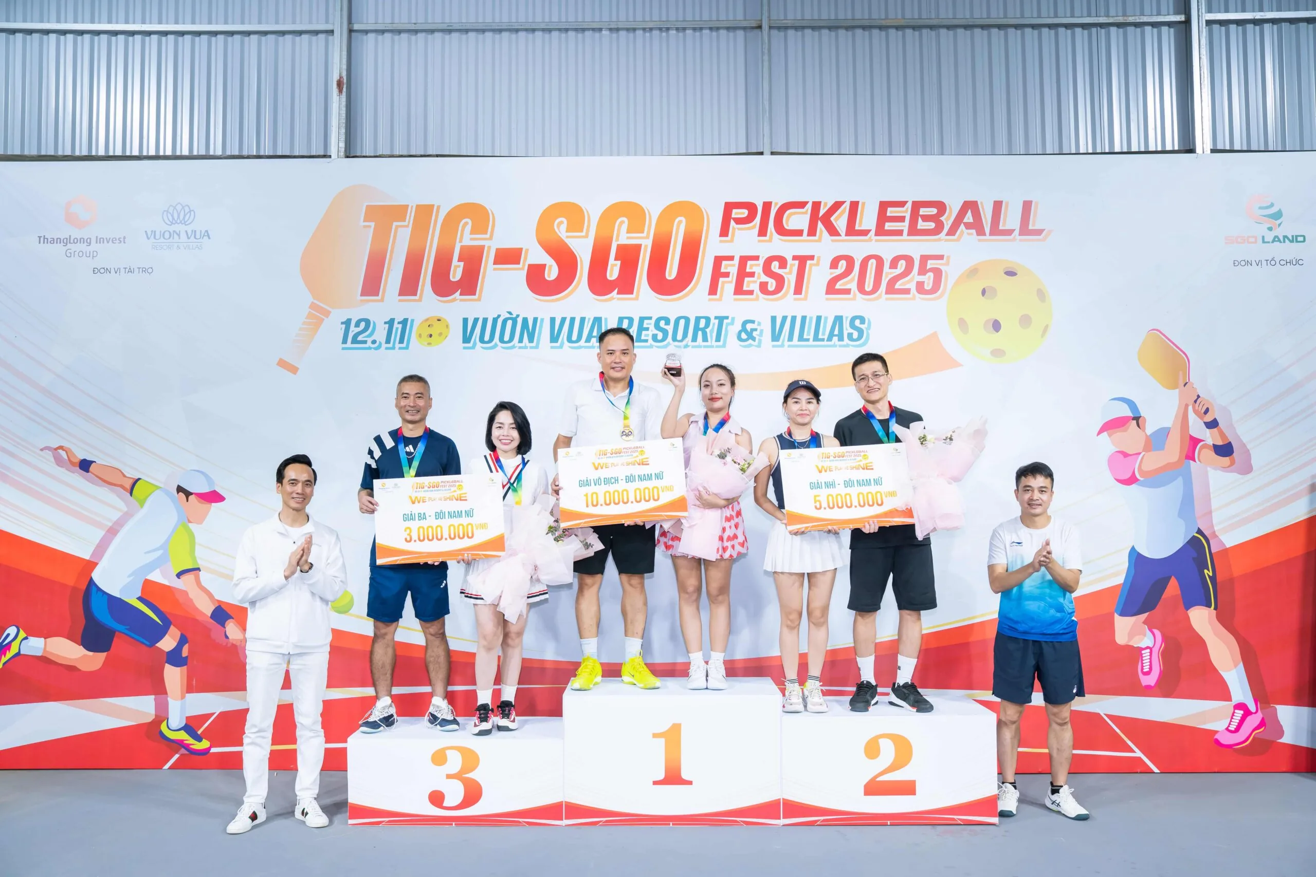 Các cặp VĐV giành thứ hạng cao ở nội dung Đôi Nam Nữ