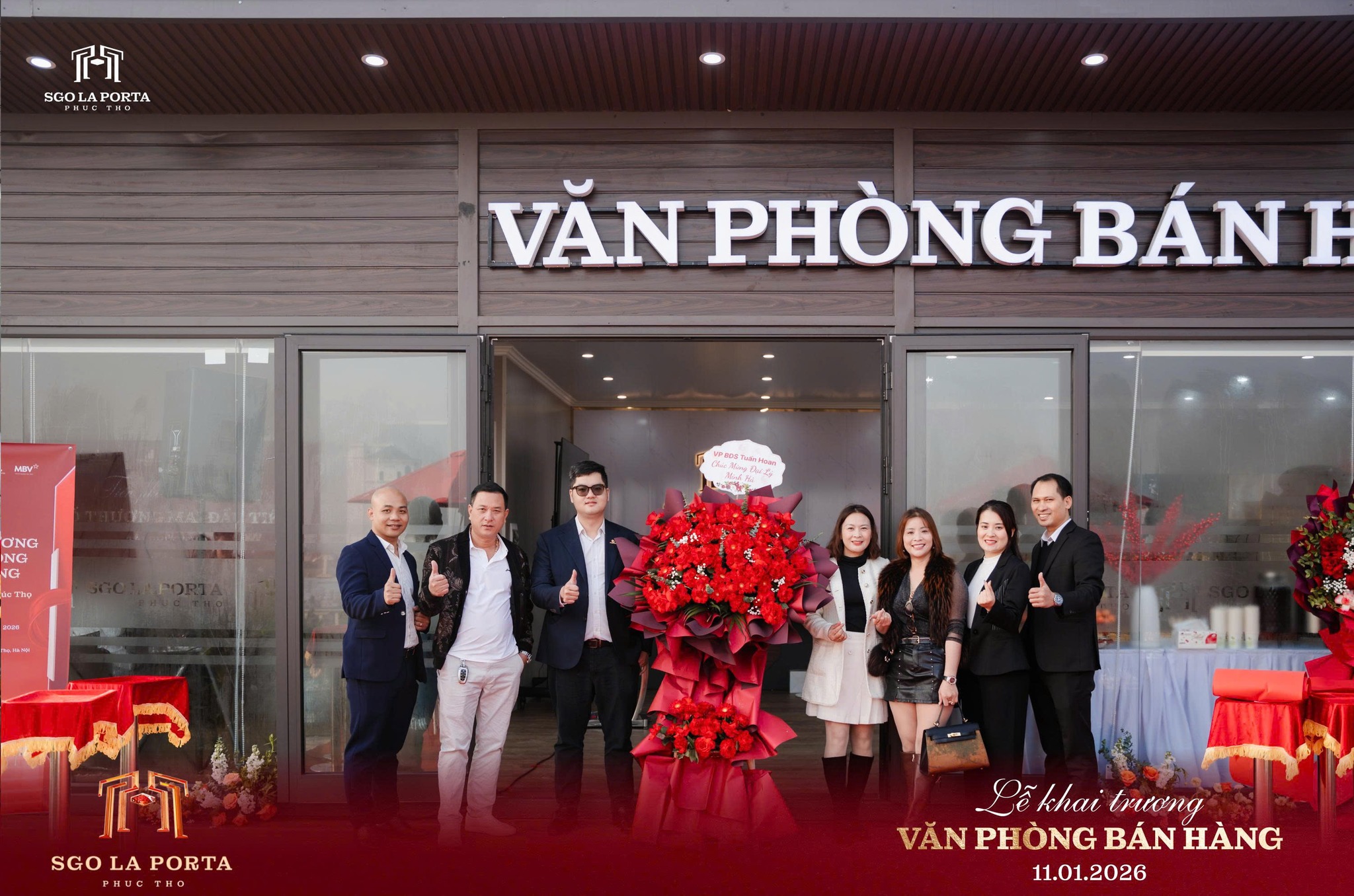 Hình ảnh trong lễ khai trương văn phòng bán hàng SGO La Porta Phúc Thọ