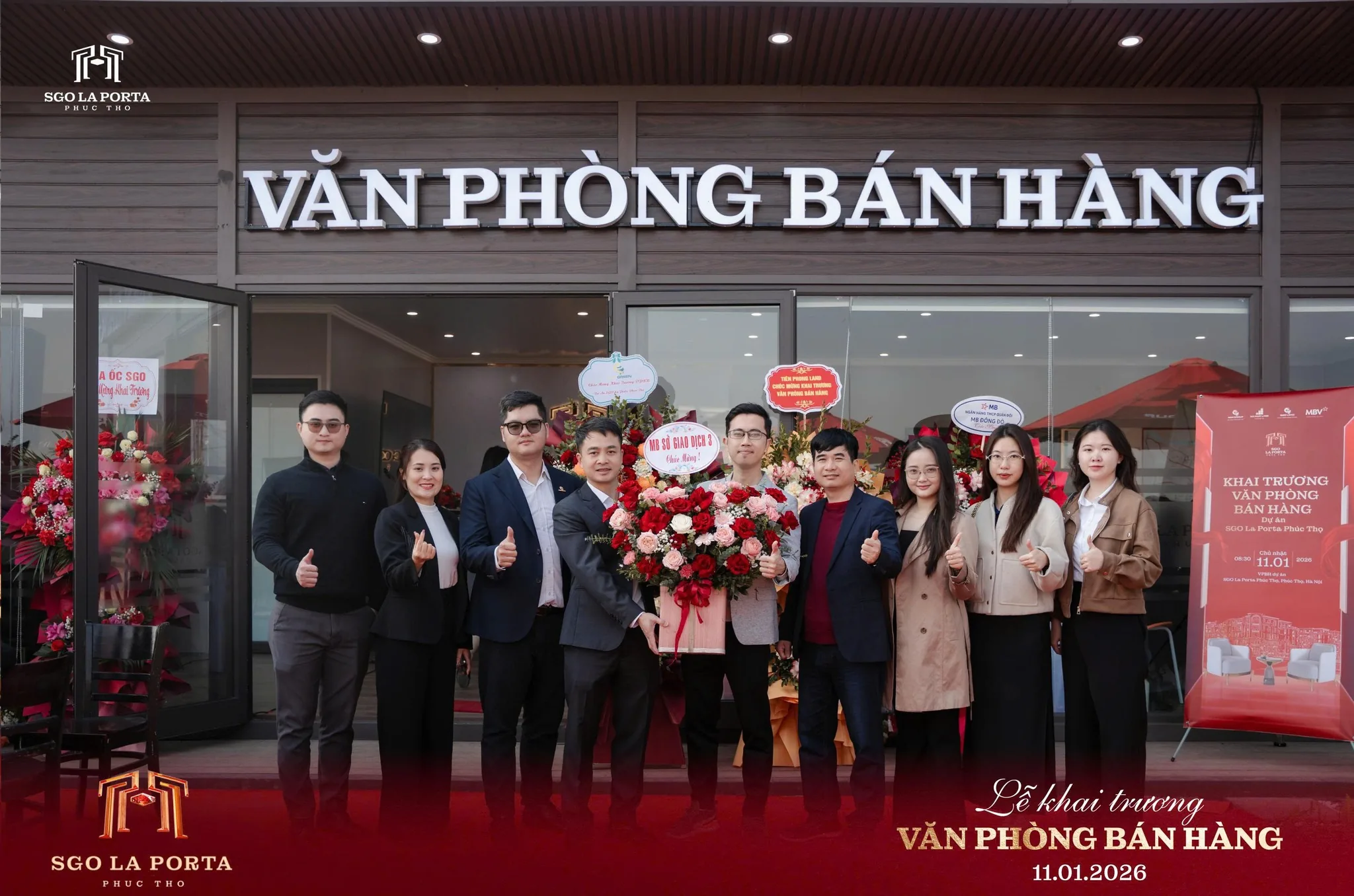 khai trương văn phòng bán hàng SGO La Porta Phúc Thọ