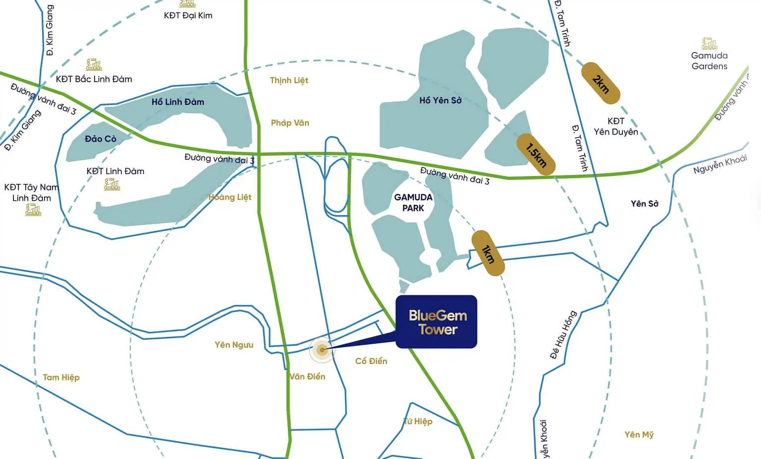 Liên kết vùng của dự án Bluegem Tower được cư dân đánh giá cao