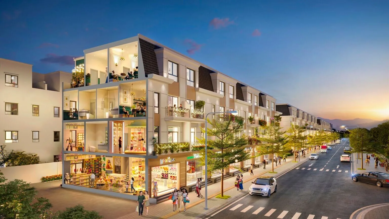 Shophouse dự án Majestic City