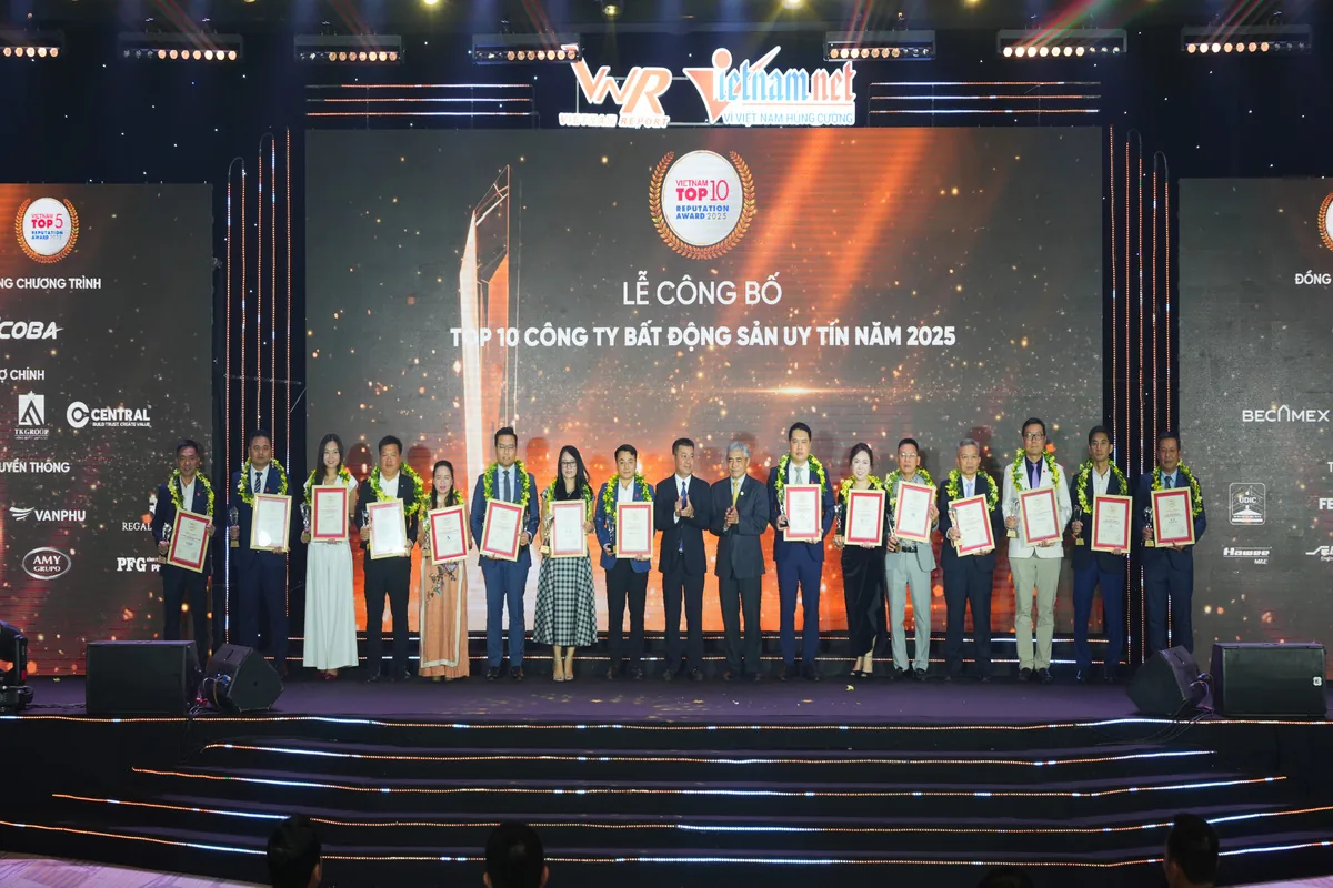 SGO Land nhận giải thưởng top 10 công ty BĐS uy tín 2025